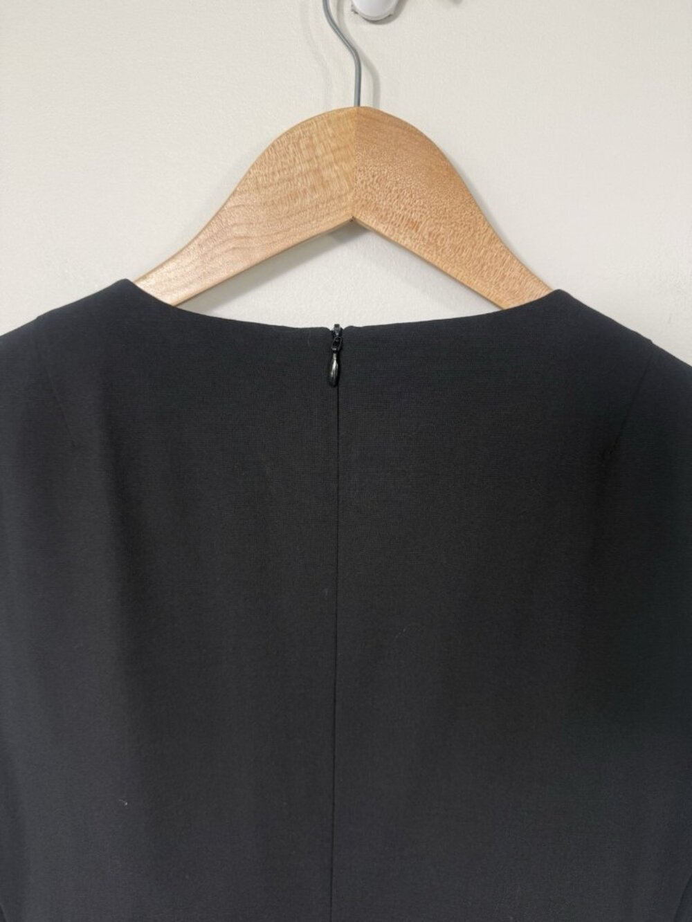 Quince Women Italian Wool Sleeveless Dress Black Basic 12 3D Wool Office - Picture 6 of 10
